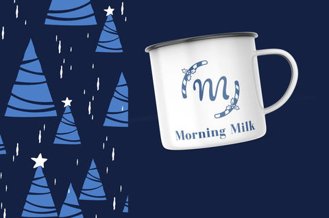 Nathalia Christmas Monogram Font Attype studio 