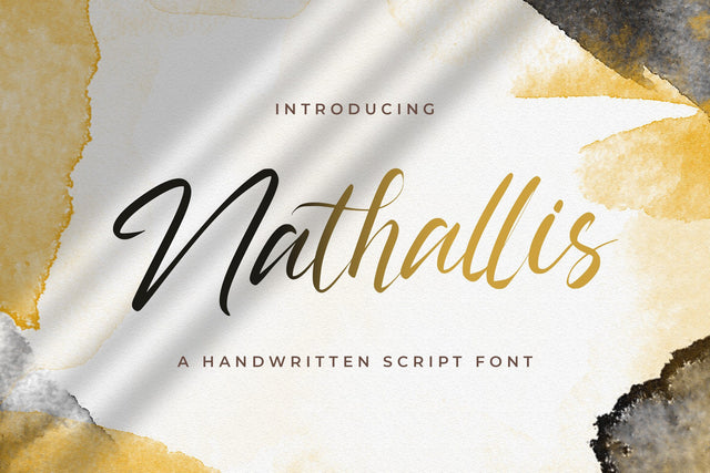 Nathallis - Handwritten Font Font StringLabs 