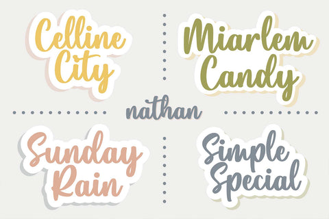 Nathan Script Font Font Typobia 