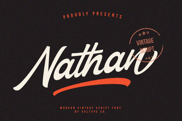 Nathan Vintage Font Font Vultype Co 