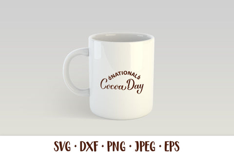 National Cocoa Day hand lettered SVG SVG LaBelezoka 