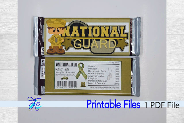 National Guard Boy Candy Bar Wrapper SVG Family Creations 
