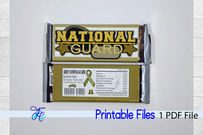 National Guard Candy Bar Wrapper SVG Family Creations 