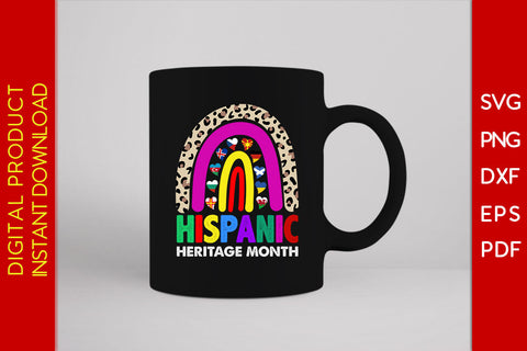 National Hispanic Heritage month Leopard Rainbow All Countries Flags SVG PNG EPS Cut File SVG Creativedesigntee 