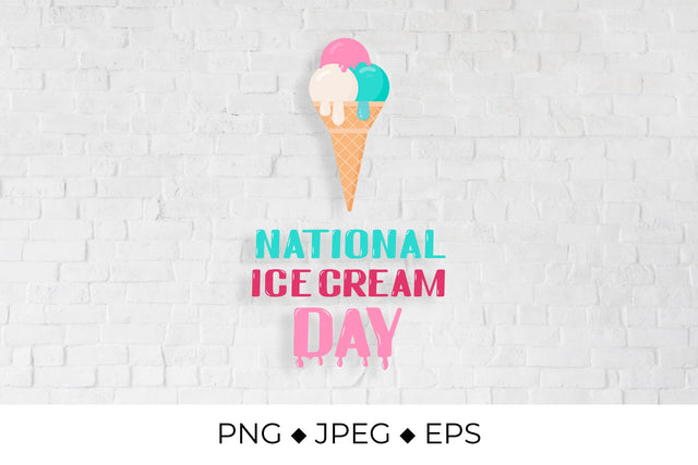 National Ice Cream Day Sublimation LaBelezoka 