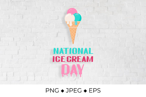 National Ice Cream Day Sublimation LaBelezoka 