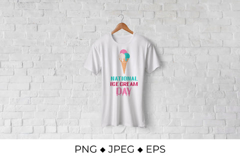 National Ice Cream Day Sublimation LaBelezoka 