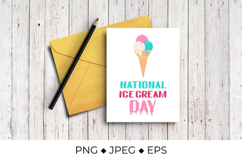 National Ice Cream Day Sublimation LaBelezoka 