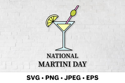 National Martini Day SVG. Martini glass SVG LaBelezoka 
