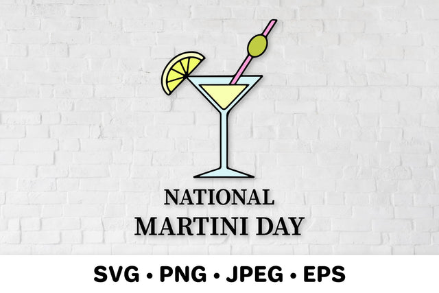 National Martini Day SVG. Martini glass SVG LaBelezoka 