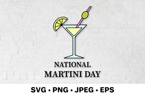 National Martini Day SVG. Martini glass SVG LaBelezoka 