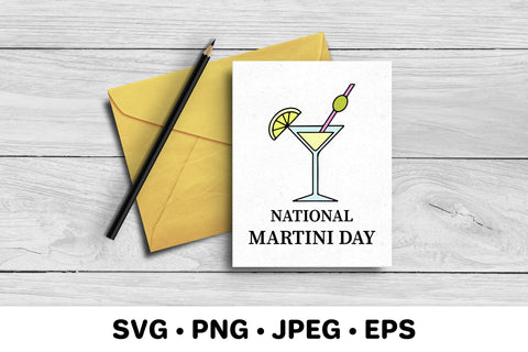 National Martini Day SVG. Martini glass SVG LaBelezoka 