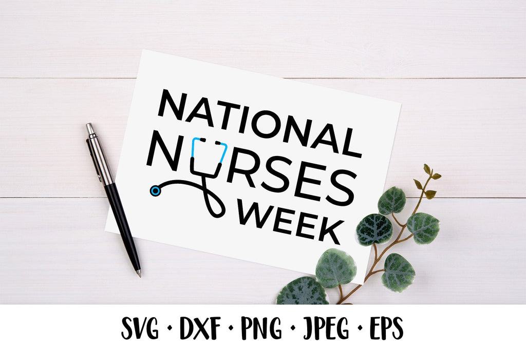 Nurses Week Script Font National Nurses Week SVG. Gift for nurse - So Fontsy