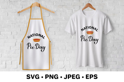 National Pie Day lettering SVG cut file SVG Vera Fedorova 