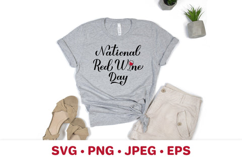 National Red Wine Day Hand Lettered SVG SVG LaBelezoka 
