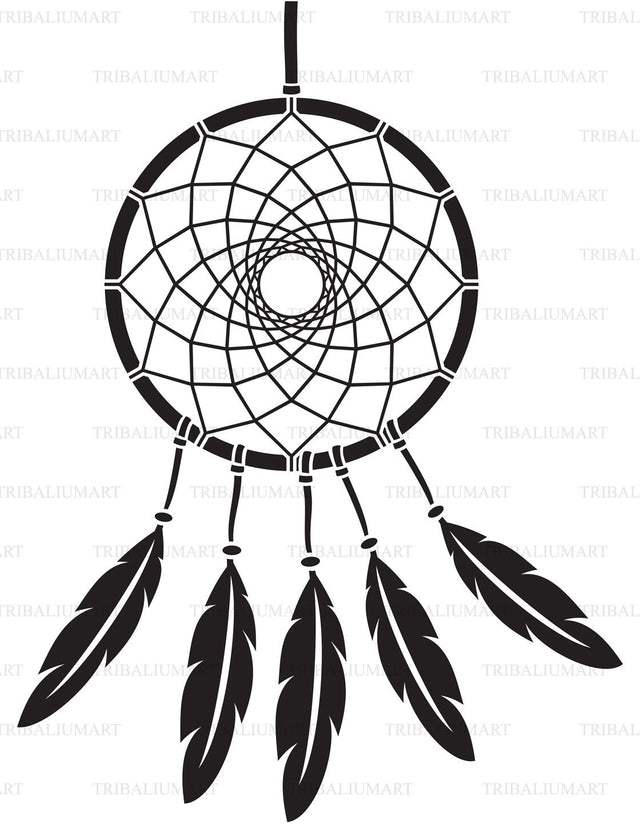 Native American Indian talisman dreamcatcher SVG TribaliumArtSF 