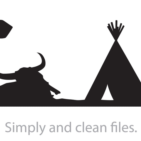 Native American Wigwam desert landscape SVG TribaliumArtSF 