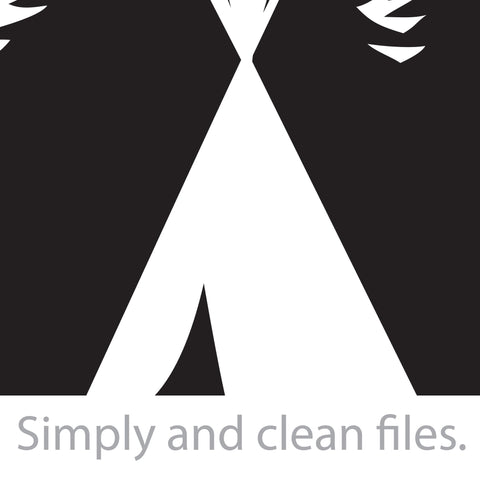 Native American Wigwam in the forest SVG TribaliumArtSF 