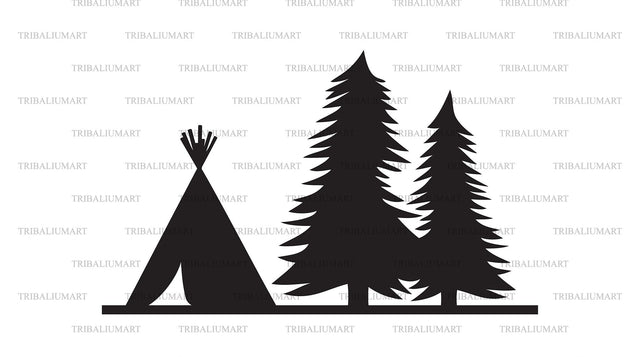 Native American wigwam SVG TribaliumArtSF 
