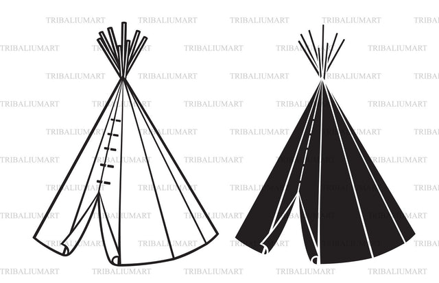 Native American Wigwam (Tepee) SVG TribaliumArtSF 