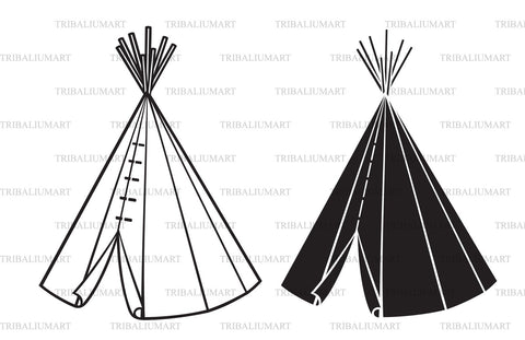 Native American Wigwam (Tepee) SVG TribaliumArtSF 