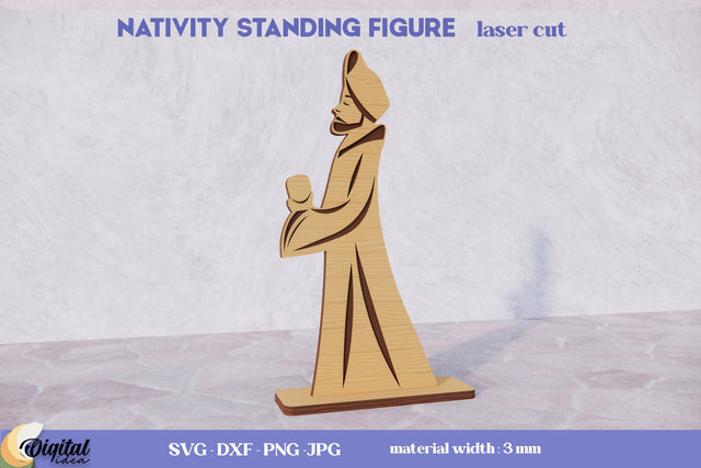 Nativity Christmas. 3d Nativity Stand Laser Cut. Christmas Nativity Laser Cut SVG Evgenyia Guschina 