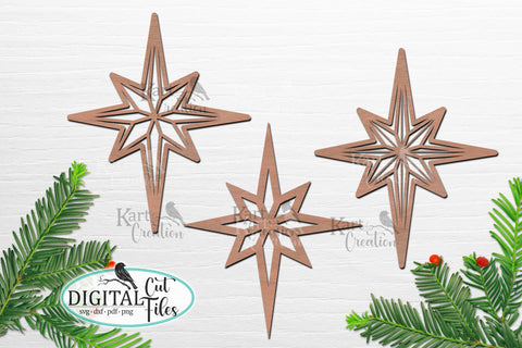 Nativity Christmas star svg laser Cricut cut SVG kartcreationii 