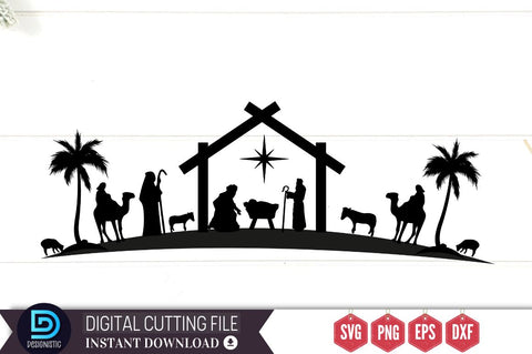 Nativity Christmas SVG, Nativity Christmas SVG DESIGNISTIC 