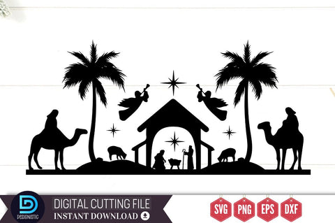 Nativity Christmas SVG, Nativity Christmas SVG DESIGNISTIC 
