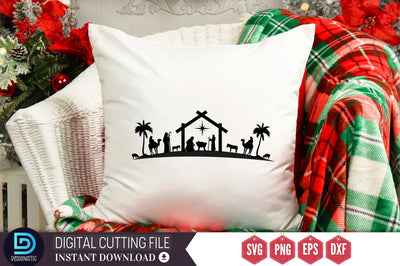 Nativity Christmas SVG, Nativity Christmas SVG DESIGNISTIC 
