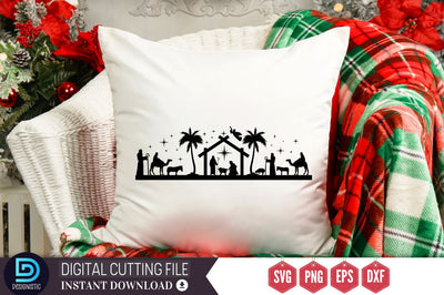 Nativity Christmas SVG, Nativity Christmas SVG DESIGNISTIC 