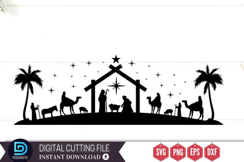 Nativity Christmas SVG, Nativity Christmas SVG DESIGNISTIC 