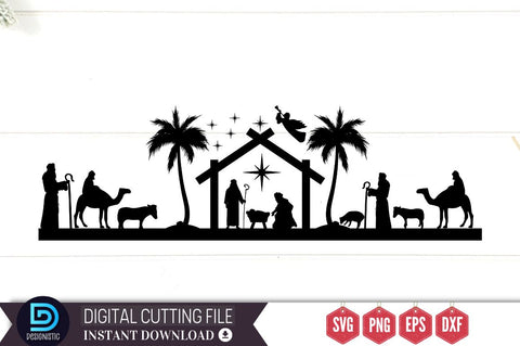 Nativity Christmas SVG SVG DESIGNISTIC 