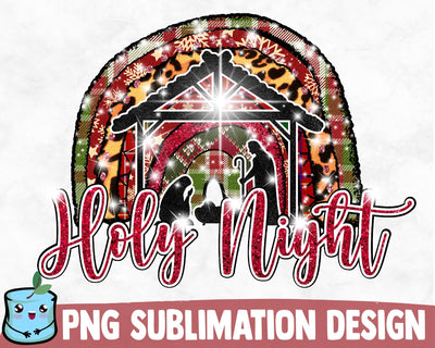 Nativity Holy Night Sublimation Design Sublimation MintyMarshmallows 