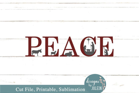 Nativity Peace SVG Designs by Jolein 