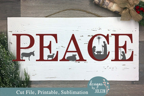 Nativity Peace SVG Designs by Jolein 