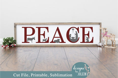 Nativity Peace SVG Designs by Jolein 