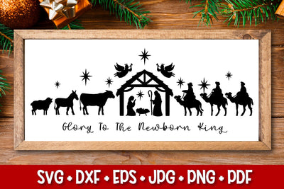 Nativity Scene SVG | Christmas Cut File SVG SVG TatiStudio 