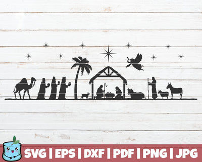 Nativity Scene SVG MintyMarshmallows 