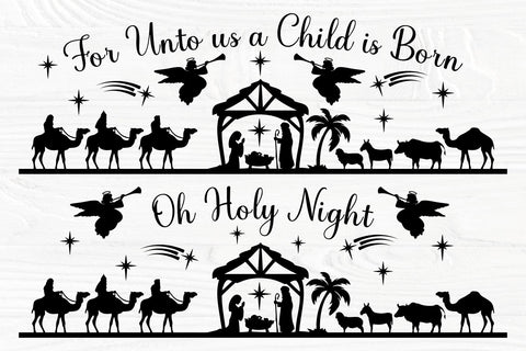 Nativity Scene SVG, Oh Holy Night, Christmas Svg SVG TonisArtStudio 