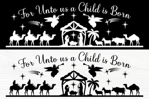 Nativity Scene SVG, Oh Holy Night, Christmas Svg SVG TonisArtStudio 