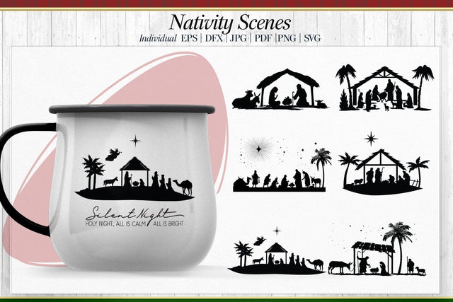 Nativity Scenes SVG AfterTenDesign 
