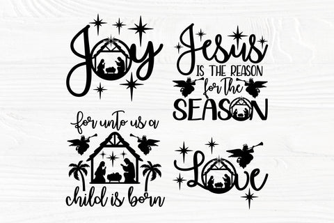 Nativity SVG Bundle, Christmas Scene Svg Cut Files SVG TonisArtStudio 