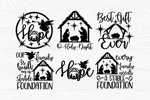 Nativity SVG Bundle, Christmas Scene Svg Cut Files SVG TonisArtStudio 