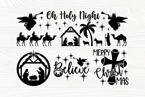 Nativity SVG Bundle, Christmas Scene Svg Cut Files SVG TonisArtStudio 