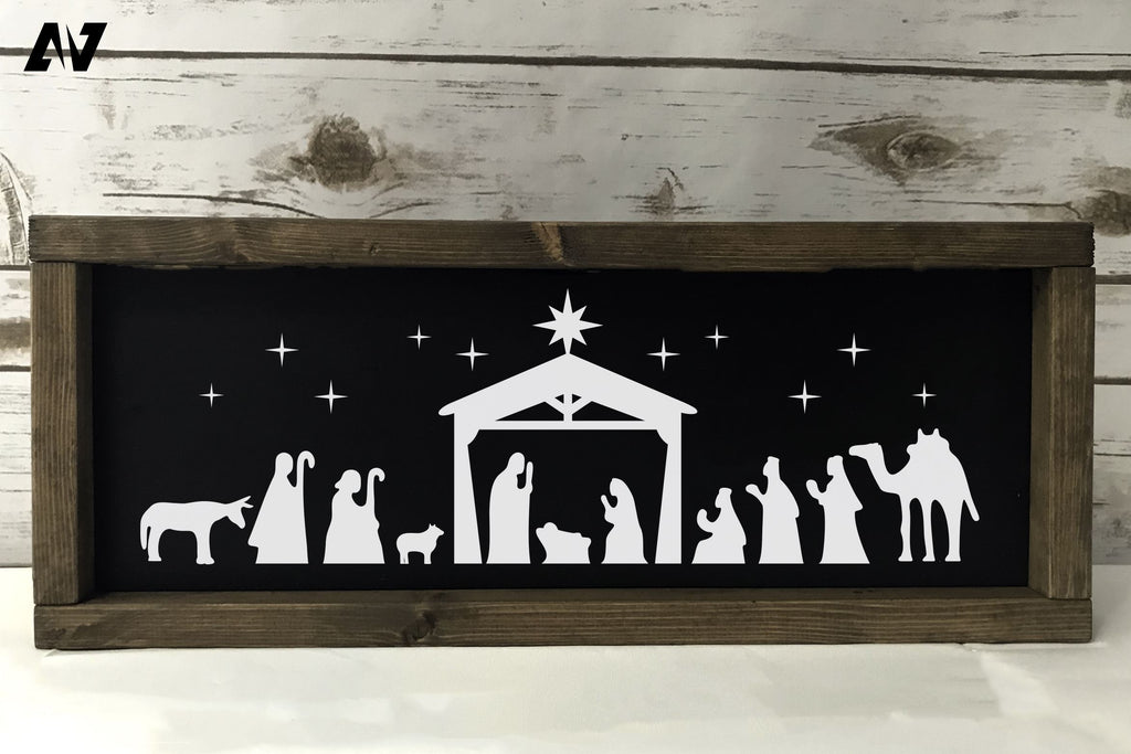 Nativity Svg, Christmas Svg, Jesus Birth Svg, Holy Night Svg - So Fontsy