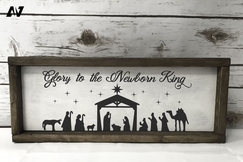 Nativity Svg, Glory to the Newborn King Svg, Christmas Svg SVG Pinoyart Kreatib 