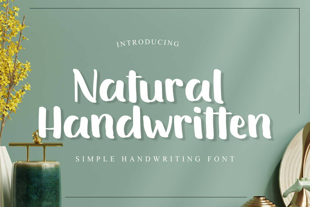 Natural Handwritten - So Fontsy