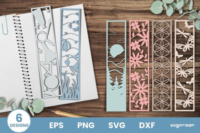 Nature Bookmark SVG Bundle | Papercut | Cute Bookmark SVG SvgOcean 