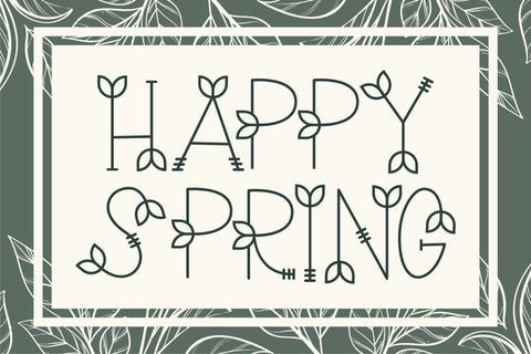 Nature Green Font Letterena Studios 